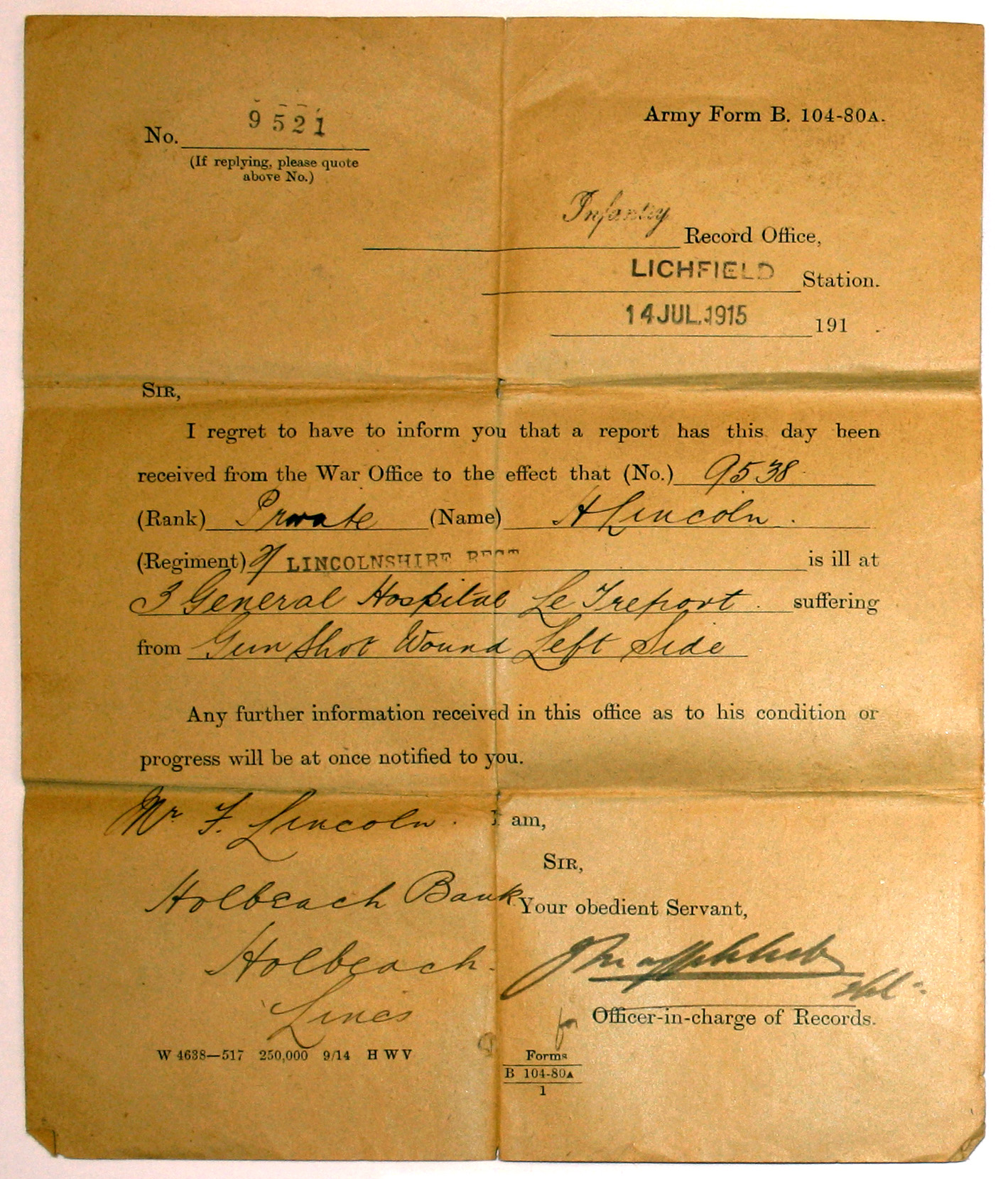 notification of wounding of pte h lincoln.jpg